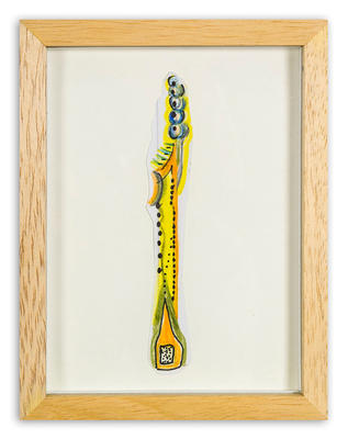 Técnica tinta y lápiz sobre papel, 14 x 18 cm