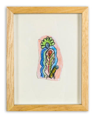 Técnica tinta y lápiz sobre papel, 14 x 18 cm