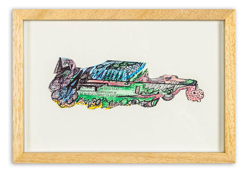 Técnica tinta y lápiz sobre papel, 26 x 18 cm